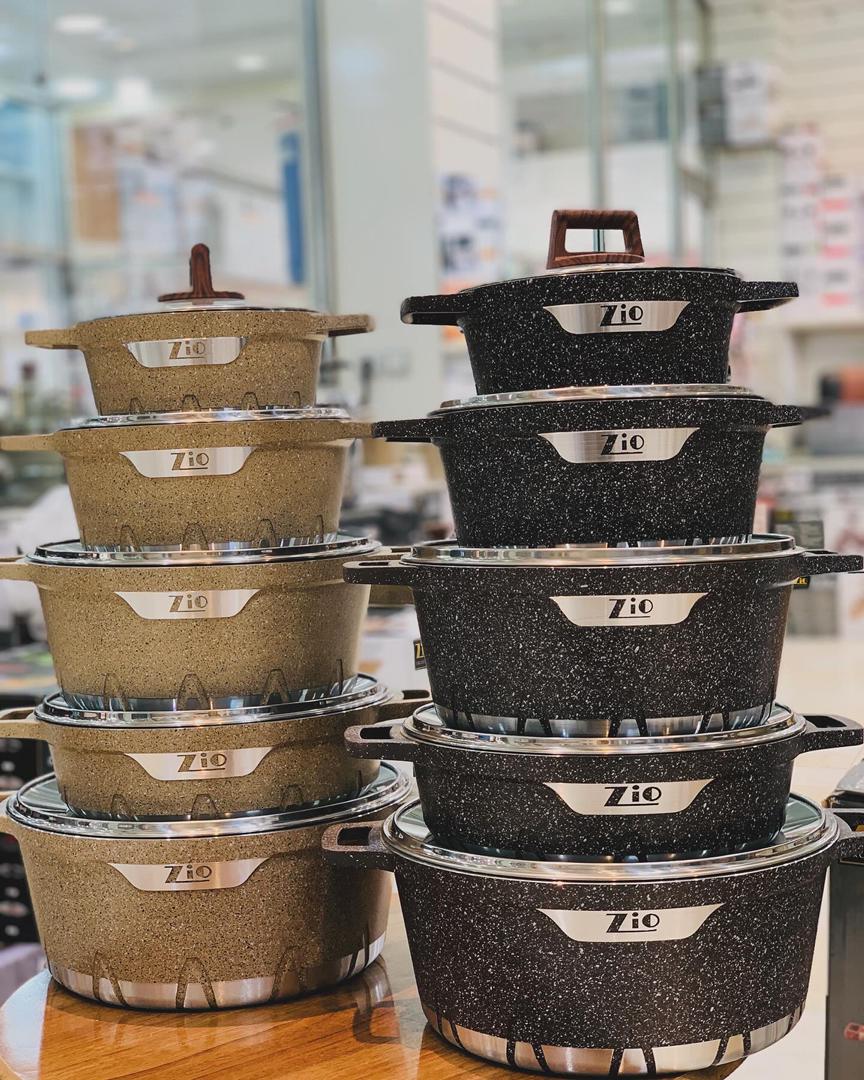 سرویس قابلمه ده پارچه برند زیو ترکیه مدل 7140 ( آبگریز )