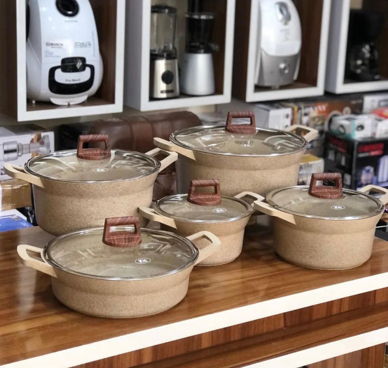 سرویس قابلمه ده پارچه برند زیو ترکیه مدل 7160 ( آبگریز )