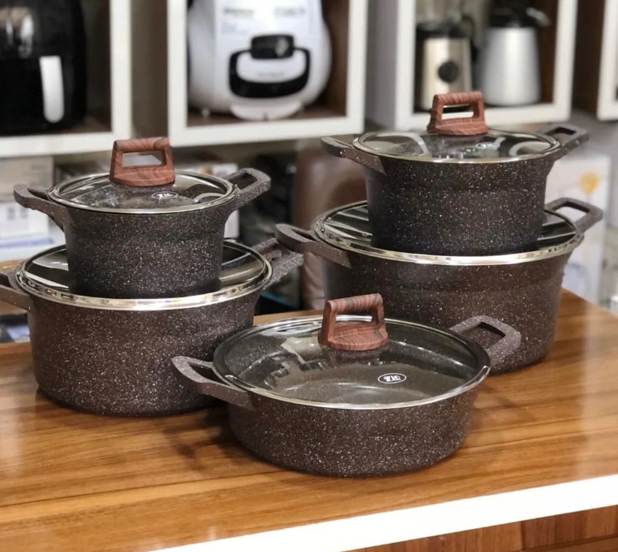 سرویس قابلمه ده پارچه برند زیو ترکیه مدل 7160 ( آبگریز )