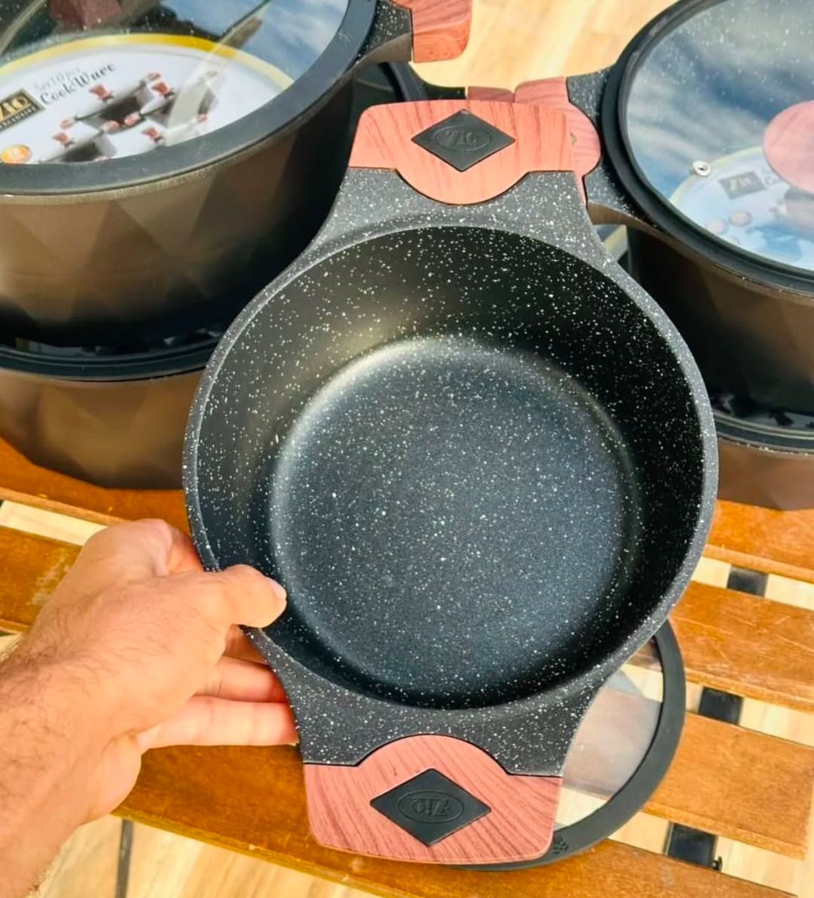 سرویس قابلمه ده پارچه برند زیو ترکیه مدل 8510 ( آبگریز )