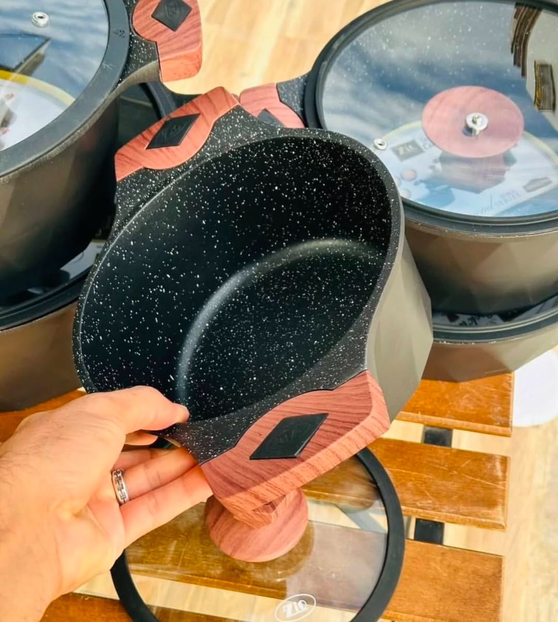 سرویس قابلمه ده پارچه برند زیو ترکیه مدل 8510 ( آبگریز )