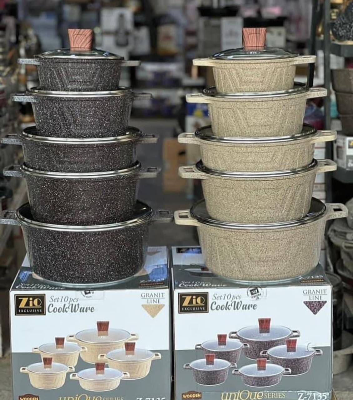 سرویس قابلمه ده پارچه برند زیو ترکیه مدل 7135 ( آبگریز )