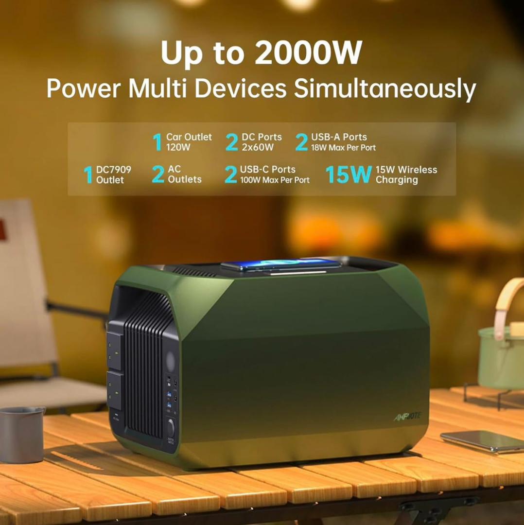 پاور استیشن (نیروگاه بیصدای 1200 واتی Anfuote: راه حل قابل حمل نیروی شما ) <br> قیمت، مشاوره رایگان و خرید محصول:09918319034