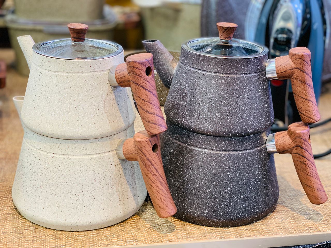 کتری و قوری گرانیتی زیو مدل ZTS-3722: انتخابی لوکس و کاربردی برای آشپزخانه شما