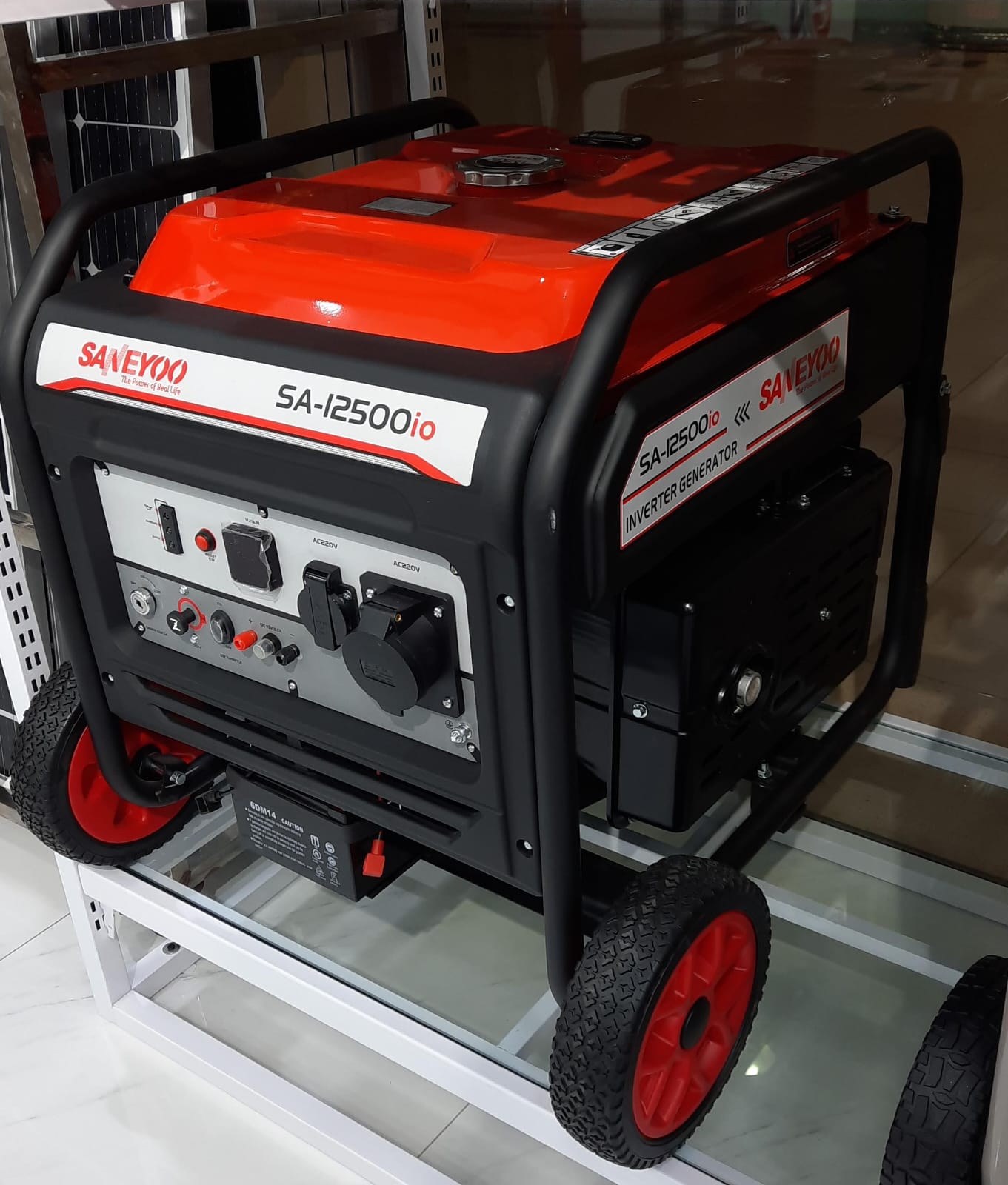 موتور برق 8کاوا اینورتری SA-12500IO: استارتی چرخ دار با سیمپیچ مسی<br> مشاوره خرید :09184644970