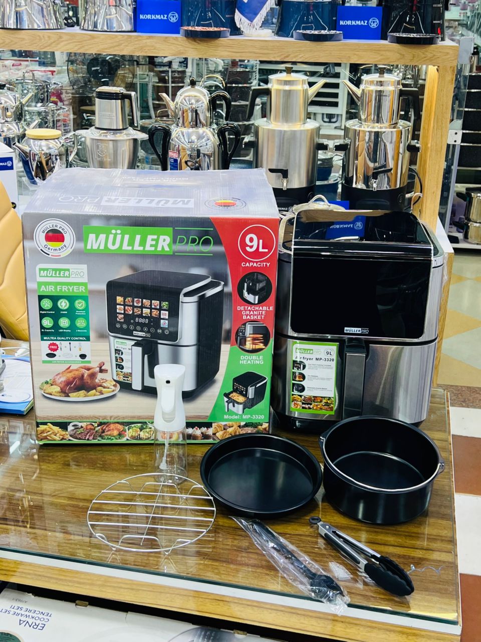 سرخکن چندکاره مولر پرو آلمان تمام لمسی قابلیت Pre‑Heat (گرم شدن پیش از شروع پخت)