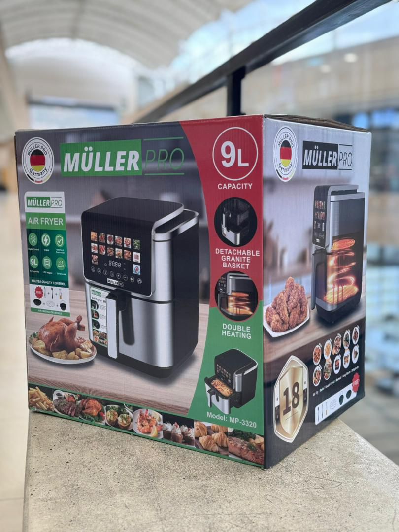 سرخکن چندکاره مولر پرو آلمان تمام لمسی قابلیت Pre‑Heat (گرم شدن پیش از شروع پخت)