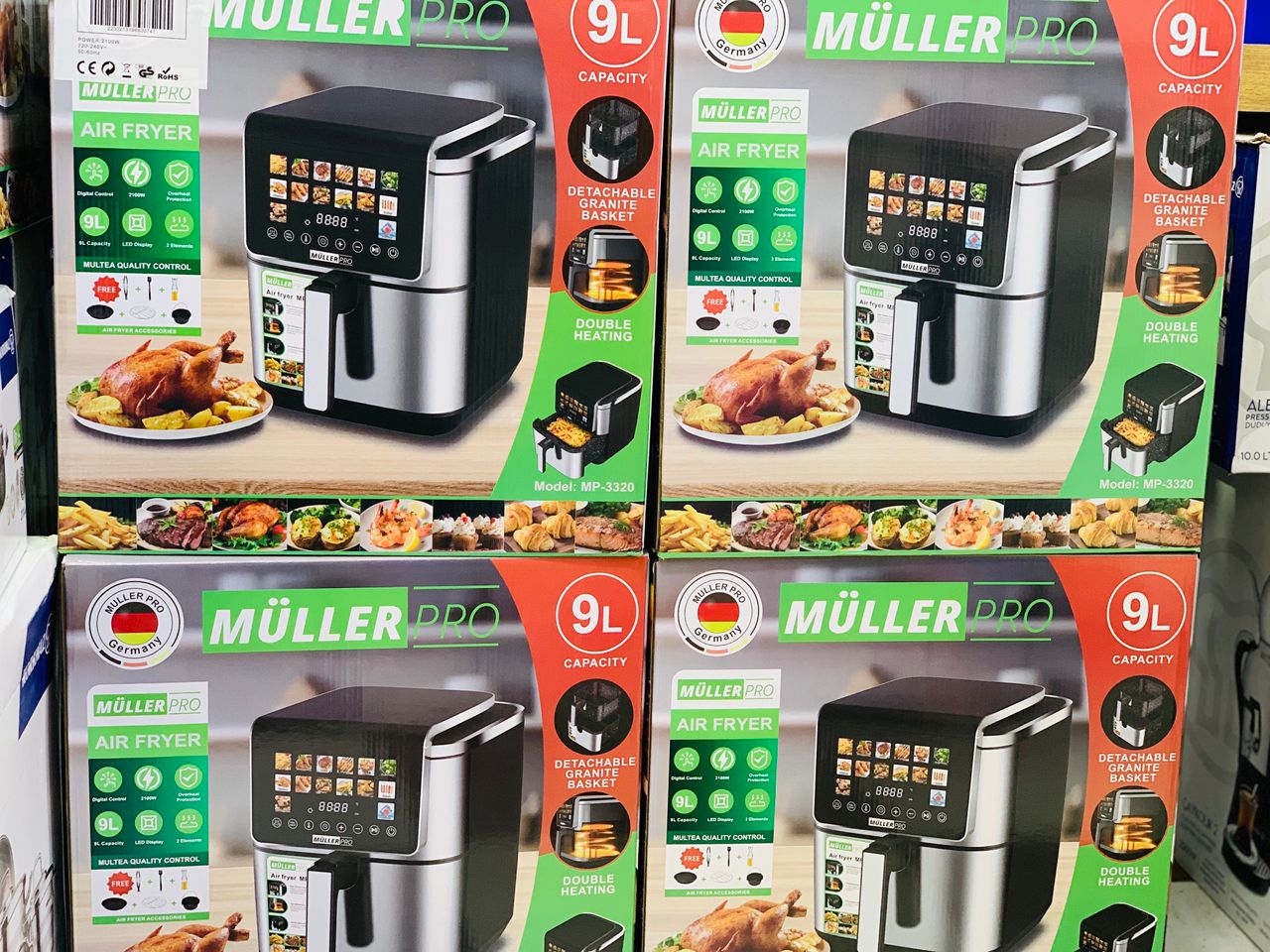 سرخکن چندکاره مولر پرو آلمان تمام لمسی قابلیت Pre‑Heat (گرم شدن پیش از شروع پخت)