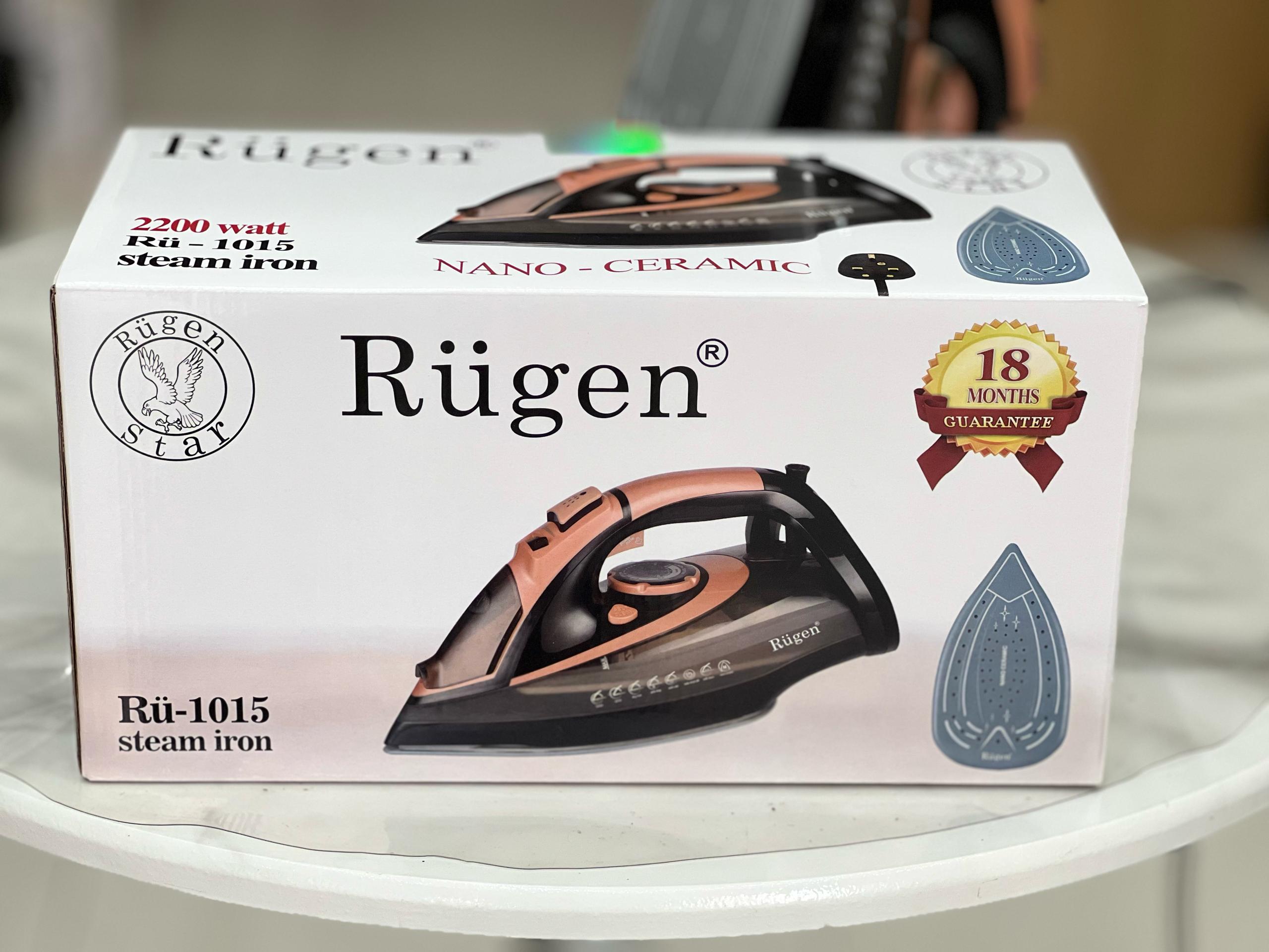 👔 اتو بخار هوشمند روگن مدل Ru-1015 – محافظت از پارچه با کفی سولیپلات و قدرت بخار بالا