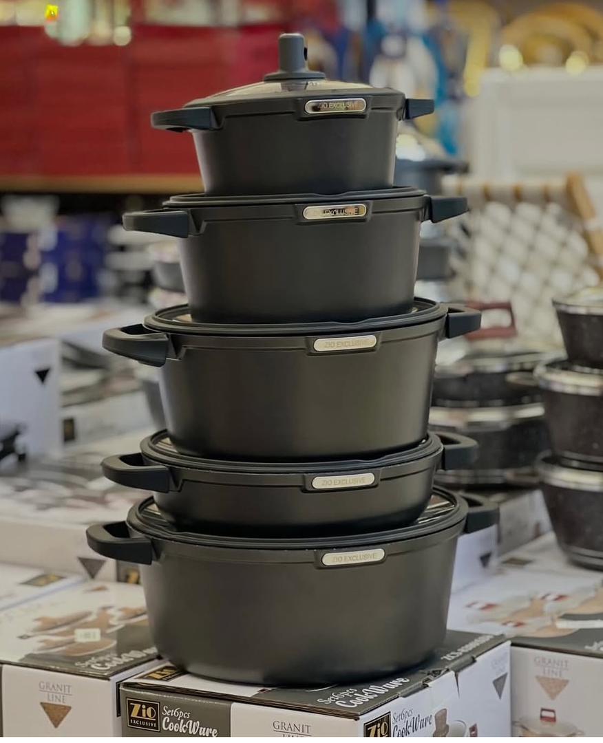 🥘 سرویس قابلمه ۵ پارچه Zio مدل ZCS-8610 – پختوپز روزمره با پوشش گرانیتی