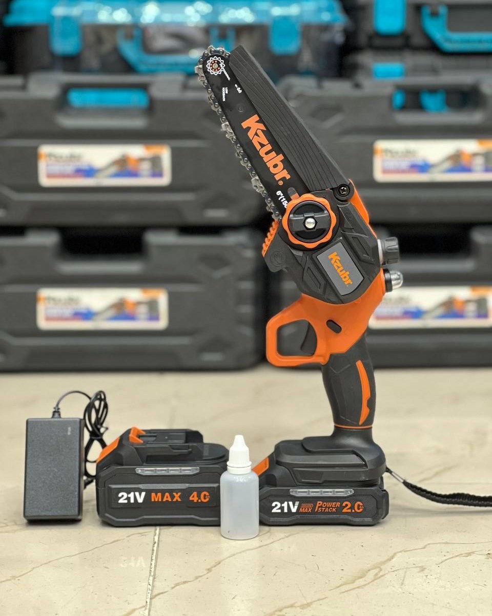 ⚙️ اره شارژی ۱۵ سانت زوبر (ZOOBR Cordless Chain Saw 15cm – 600W)