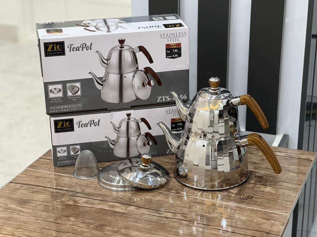 کتری و قوری زیو مدل ۱۸۵6 (ZTS‑1855)؛ ترکیبی از زیبایی، کارایی و دوام